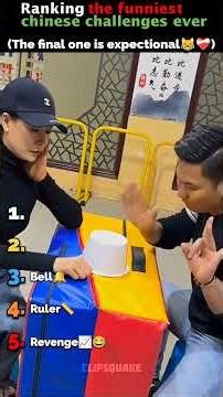 Ranking the funniest Chinese challenges ever 😂😂 #viral #ranking