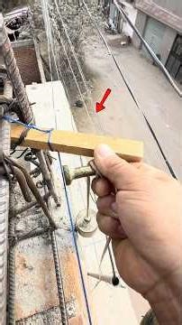 Como poner el hilo para alinear la cimbra de tu cadena o trabe!!!…#MIL1000usos😬