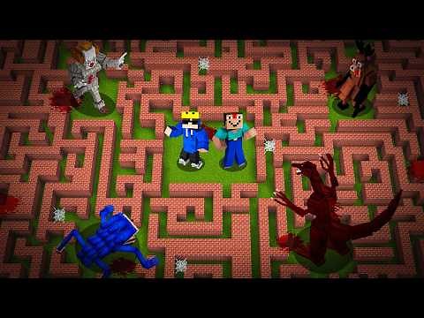 ALPHA And TIKAWAR Survive In a Scary Maze In Minecraft
