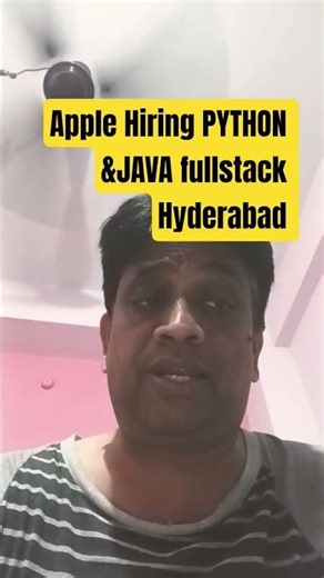 Apple Hiring java/PYTHON developers hyderabad
