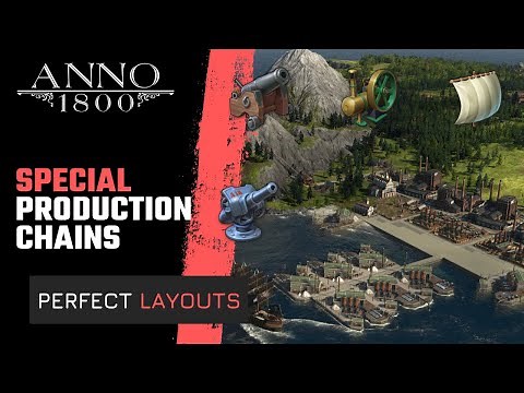 Perfect LAYOUTS - WEAPONS - BEGINNERS & EXPERTS - ANNO 1800 [NO Trade Unions]