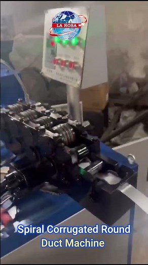 spiral corrugated round duct making machine #shorts #machine