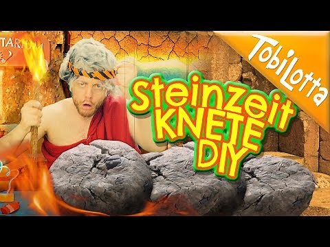 Steinzeit KNETE selber machen | Modelliermasse selber machen | lufttrockende Modelliermasse DIY 50