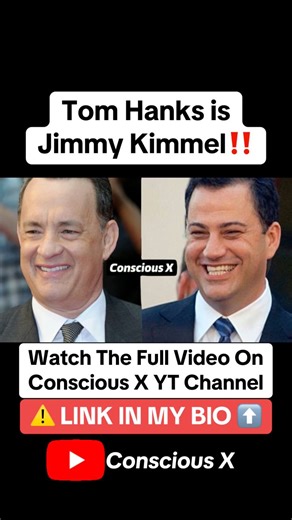 #TomHanks is #JimmyKimmel 😱 | Conscious X Channel