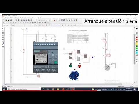 Curso PLC LOGO 230 rc | (video 3) | arranque a tensión plena de un motor monofásico