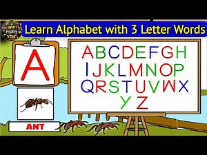 3 letter words for kindergarten | a to z spelling | ABCD | WATRstar
