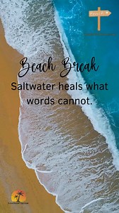 13K views · 324 reactions | Saltwater heals what words cannot. | I Love The Beach Trips | Facebook