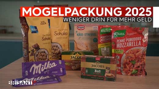 Die Mogelpackung des Jahres steht fest! Und so viel können wir verraten: Für mehr Geld gibt es weniger Inhalt…🤨 | Brisant