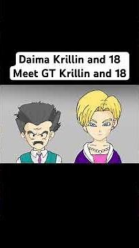Daima Krillin and Android 18 Meet GT Krillin and Android 18 #dragonballdaima