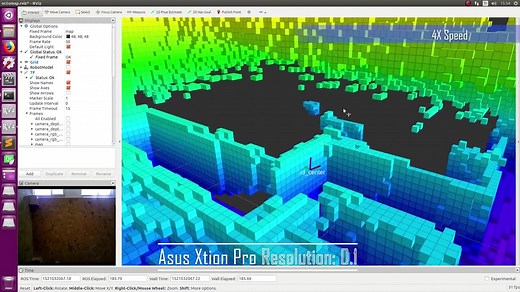 OctoMap - 3D Occupancy Mapping with Asus Xtion Pro and ZED Stereo Camera