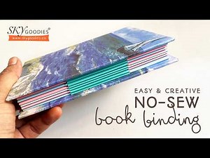 Easy & Creative NO-SEW Book Binding Method Step-by-step detailed tutorial #bookbinding #handmadebook