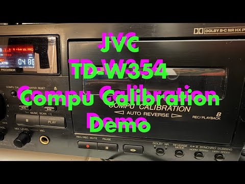 JVC TD-W354 Cassette “Compu Calibration” Feature Demonstration