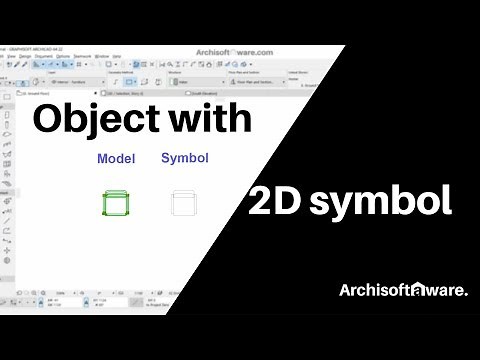 Archicad 22 tutorial - Create your own object with customizable 2d symbol