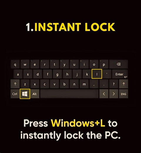 **🔥 Press Windows L to Instantly Lock Your PC! 🔒💻 Keep your data safe with just one simple shortcut! Boost your productivity and protect your privacy in seconds! 🚀** #WindowsShortcut #LockYourPC #ShortcutKeys #TechTips #PCTips #ComputerTricks #KeyboardShortcuts #PrivacyProtection #ProductivityHacks #TechGuide | Bapi Sardar