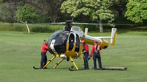 Six units responded to a hiker in distress this morning on the Diamond Head Crater Trail. The first arriving unit ascended the trail on foot while the second secured a nearby landing zone. It was reported that a female hiker suffered an injury and was unable to descend the trail on her own. HFD conducted a medical assessment and provided basic life support before the hiker was safely airlifted to the landing zone where medical care was transferred to EMS. | Honolulu Fire Department