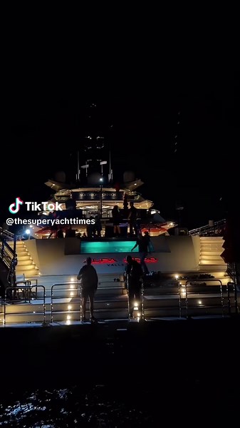 Party onboard 82m Oceanco ALFA NERO 🇮🇩 Currently for sale for €88,500,000 #superyacht #yacht #alfanero #monaco