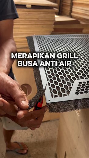 Merapikan Busa di Box Speaker dengan Teknik Anti Air