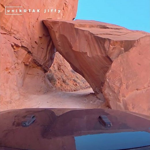 The Fallen Rock Jiffy in Long Canyon Road near Moab