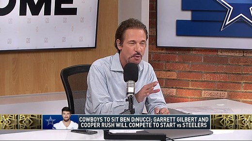 Jim Rome breaks down the Cowboys' decision to bench QB Ben DiNucci and go with AAF star Garrett Gilbert or Cooper Rush. | CBS Sports