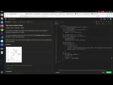 NeetCode Min Cost to Connect Points (Prim's Algorithm)