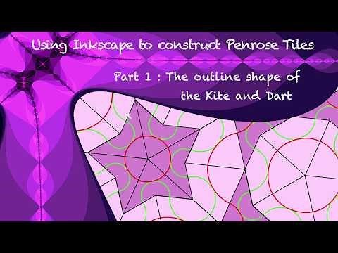 Using Inkscape to construct the Penrose Tiles (Part 1: Outline shape of the Kite and Dart)