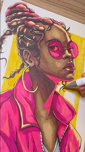 Painting with Ohuhu Skin Colors #drawing #ohuhumarkers #ohuhu