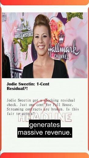 Jodie Sweetin: 1-Cent Residual?! | #JodieSweetin #FullHouse #Residuals #Streaming #news