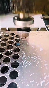 Perforated steel mesh fabrication