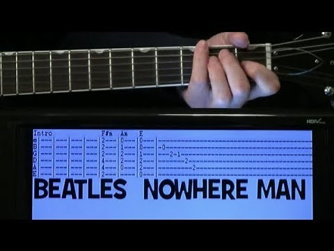 Nowhere Man Chords Beatles Guitar Tab / Guitar Lesson