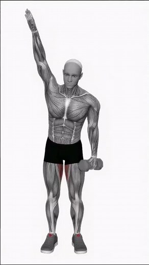 Easy & Effective Dumbbell Low Windmill 🌪️ Core & Stability Builder!