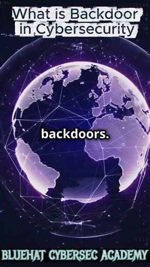 What Is a Backdoor in Cybersecurity? How Hackers Secretly Break In #onlinesafety #cybersecurity