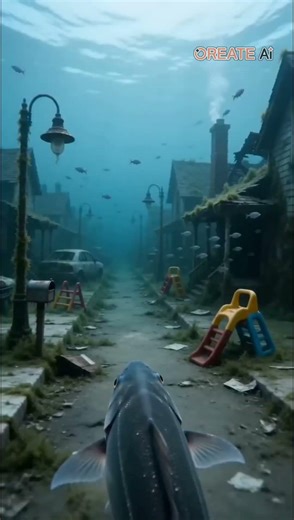 Fish with GoPro | Maybe we can live under water#oreateai #sea