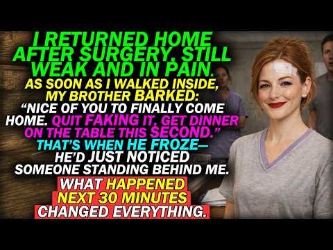 My Family Demanded Dinner After My Surgery — Then Saw Who Was Behind Me