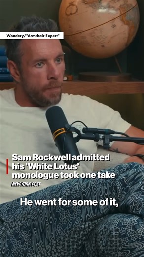 Sam Rockwell is opening up about that monologue in "The White Lotus" Season 3. 👀 | New York Post