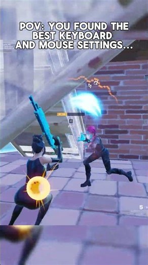 POV: You Found The BEST Keyboard And Mouse Settings... #fortniteshorts