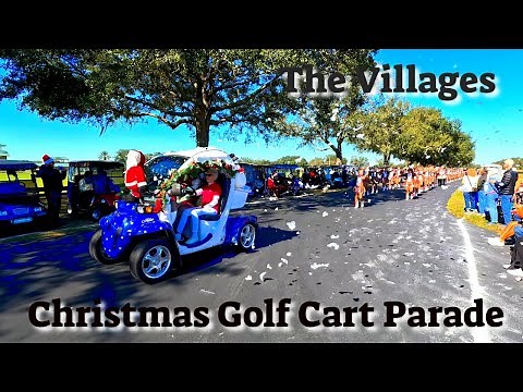 The Villages Christmas Golf Cart Parade at the Polo Grounds