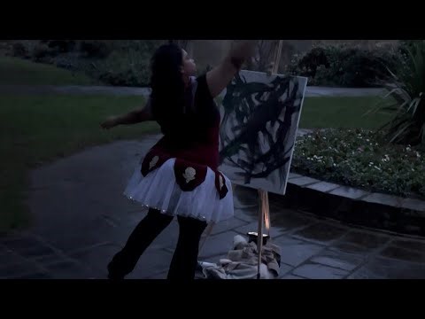 Trapped and alienated within my wounds, release it, 18/03/26 Action dance painting Shanice’s Pieces