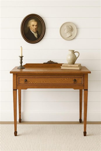 Antique Early 1900's Solid Wood Single Drawer Tiger Oak Entry Accent Table - Etsy