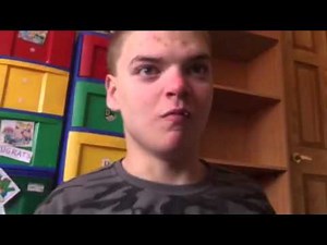 Teen with autism using AAC to talk about his day