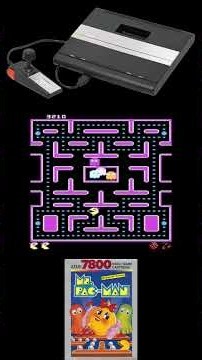 Ms. Pac-Man (1986) 🟡 Atari 7800 | O clássico que conquistou uma geração! #shorts