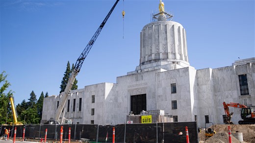 What's next in the Oregon State Capitol construction project?