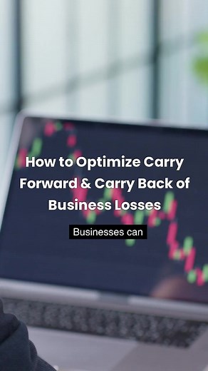 Here's how you can optimise carry forward and carry back of business losses. Watch the entire video to learn more! Click the link to book a FREE consultation with our experts: https://tinyurl.com/2useeyfb #CPA #TaxSavings #smallbusiness | CPA4IT