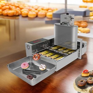 [Hot Item] High Productivity Electric Automatic Food Bakery Making Micro 4 6 in 1 Round Fryer Mini Donut Machine Doughnut Maker for Small Business at Home Idea Production