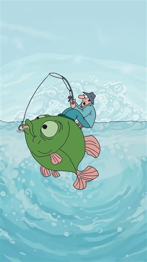 Fishing #animation #trending #memes #funny