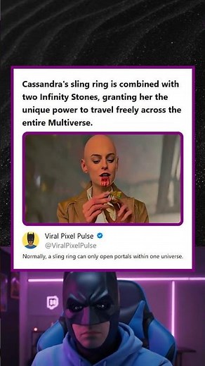 Cassandras Sling Ring Fused With Infinity Stones Allows Her to Traverse the Multiverse