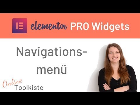 Das Navigationsmenü Widget in Elementor Pro | Tutorial deutsch