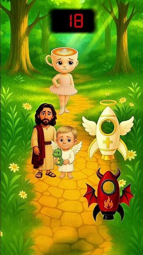 this cant be true⁉️😨, the earth will explode‼️😱, Will Jesus and ballerina be saved?😟 #cartoon