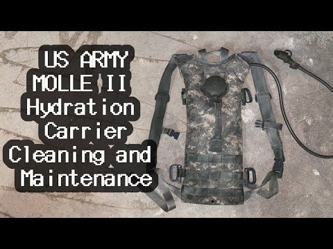 How to Clean the USGI US Army MOLLE II Hydration Carrier System (Camelbak)