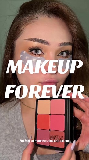 Full Face Contouring Guide with One Palette