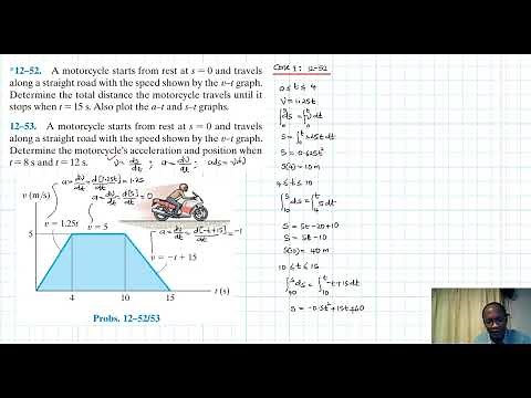 12–52, 12–53 Kinematics of a Particle (Chapter 12: Hibbeler Dynamics) Benam Academy